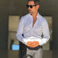 CAMICIA BIANCA  STRETCH POPELINE DI COTONE SLIMFIT