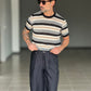 WHITE VISCOSE TROUSERS WITH REGULAR BOTTOM