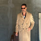 CAPPOTTO CAMMELLO DOPPIPETTO OVER FIT EFFETTO PANNO VISCOSA E MISTI TELAMIRA