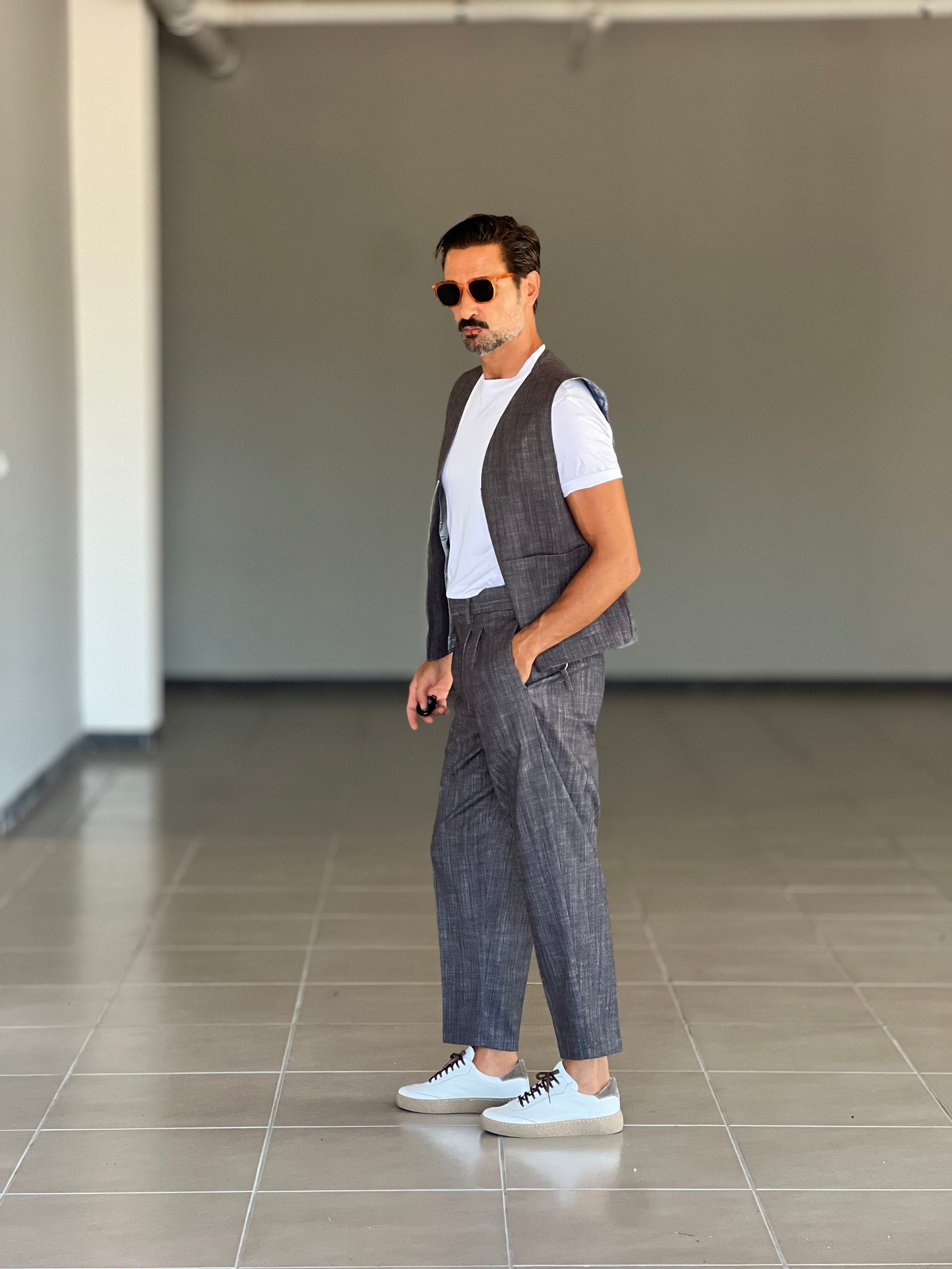 PANTALONE MORO  FONDO AMPIO PETRO'