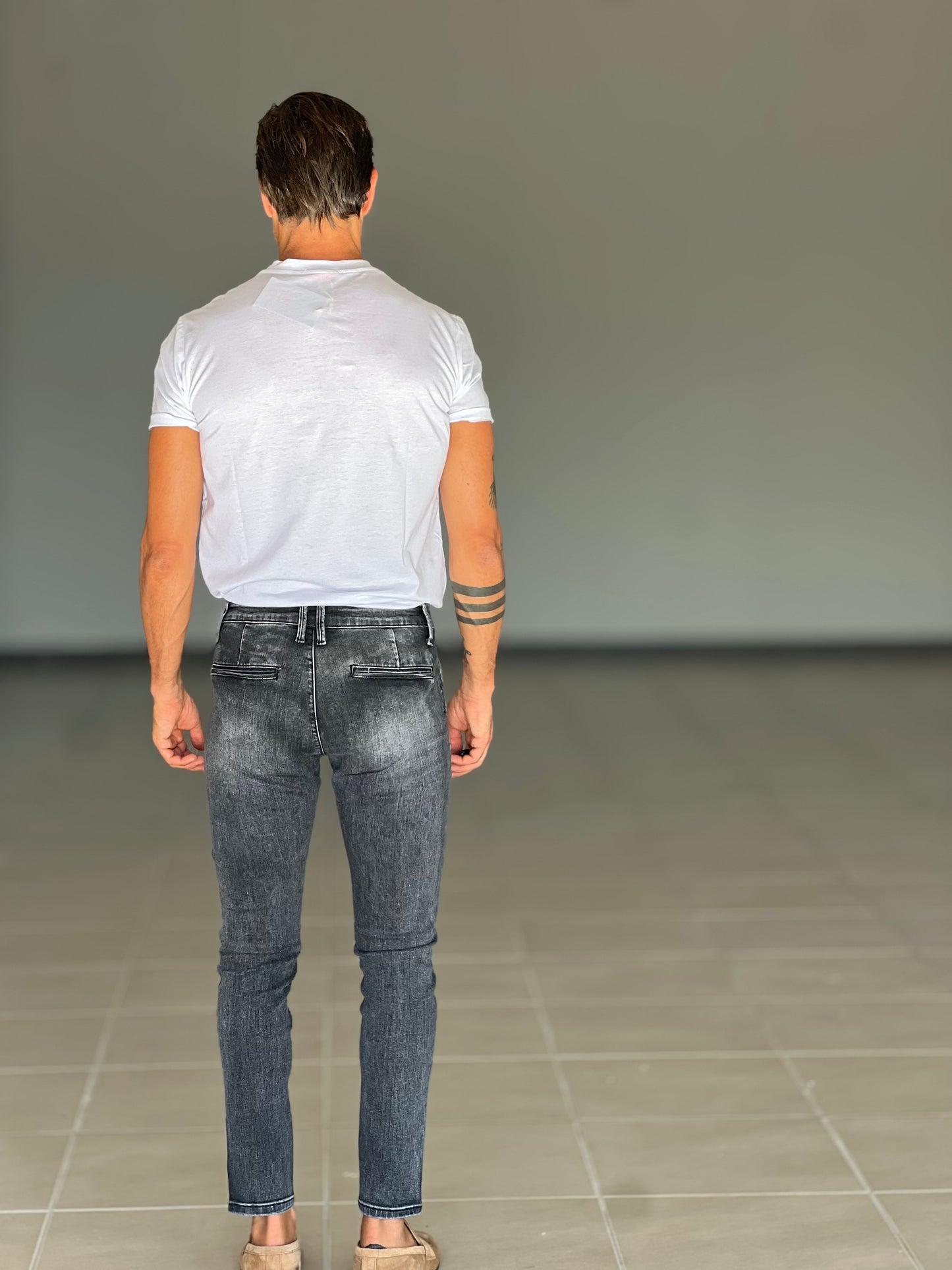 JEANS  BOLOGNA  LAVAGGIO GRIGIO
