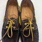 DOUBLE BUCKLE BLACK SUEDE LOAFERS