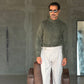 WHITE VISCOSE TROUSERS WITH REGULAR BOTTOM
