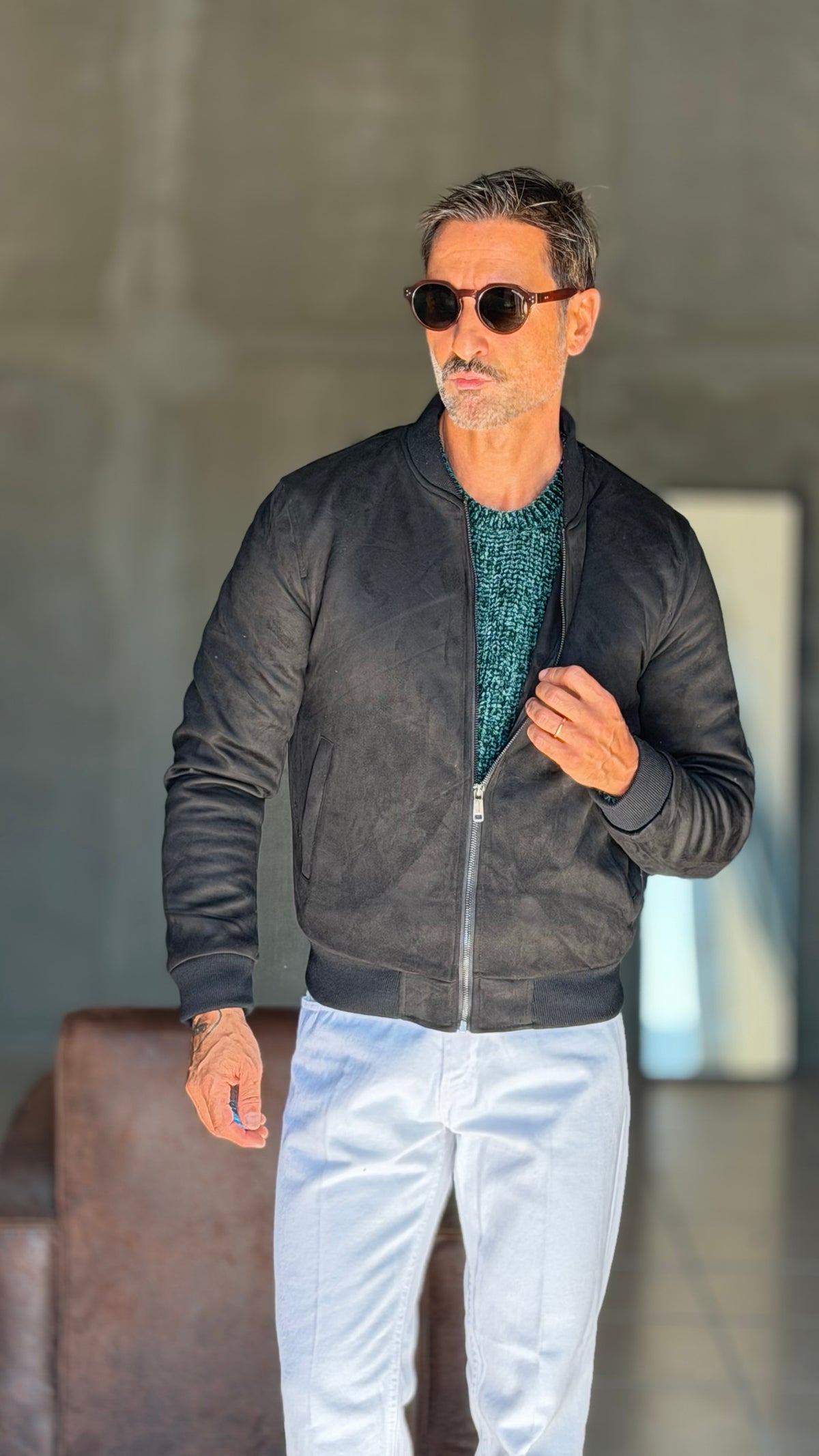 ECORENNA ECRU' BOMBER JACKET