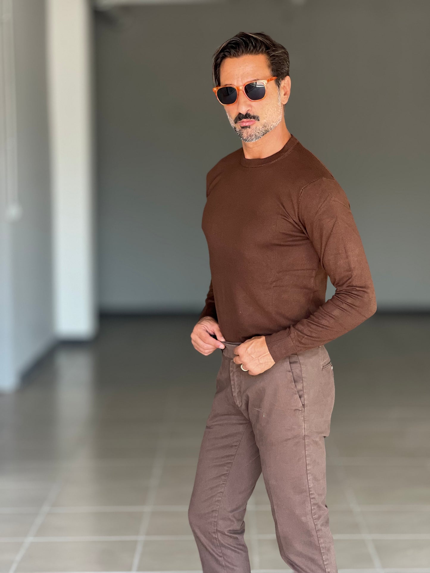 MAGLIA GIRO MORO 2 FILI  VISCOSA E MISTI