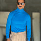 WHITE VISCOSE TROUSERS WITH REGULAR BOTTOM