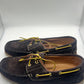 DOUBLE BUCKLE BLACK SUEDE LOAFERS