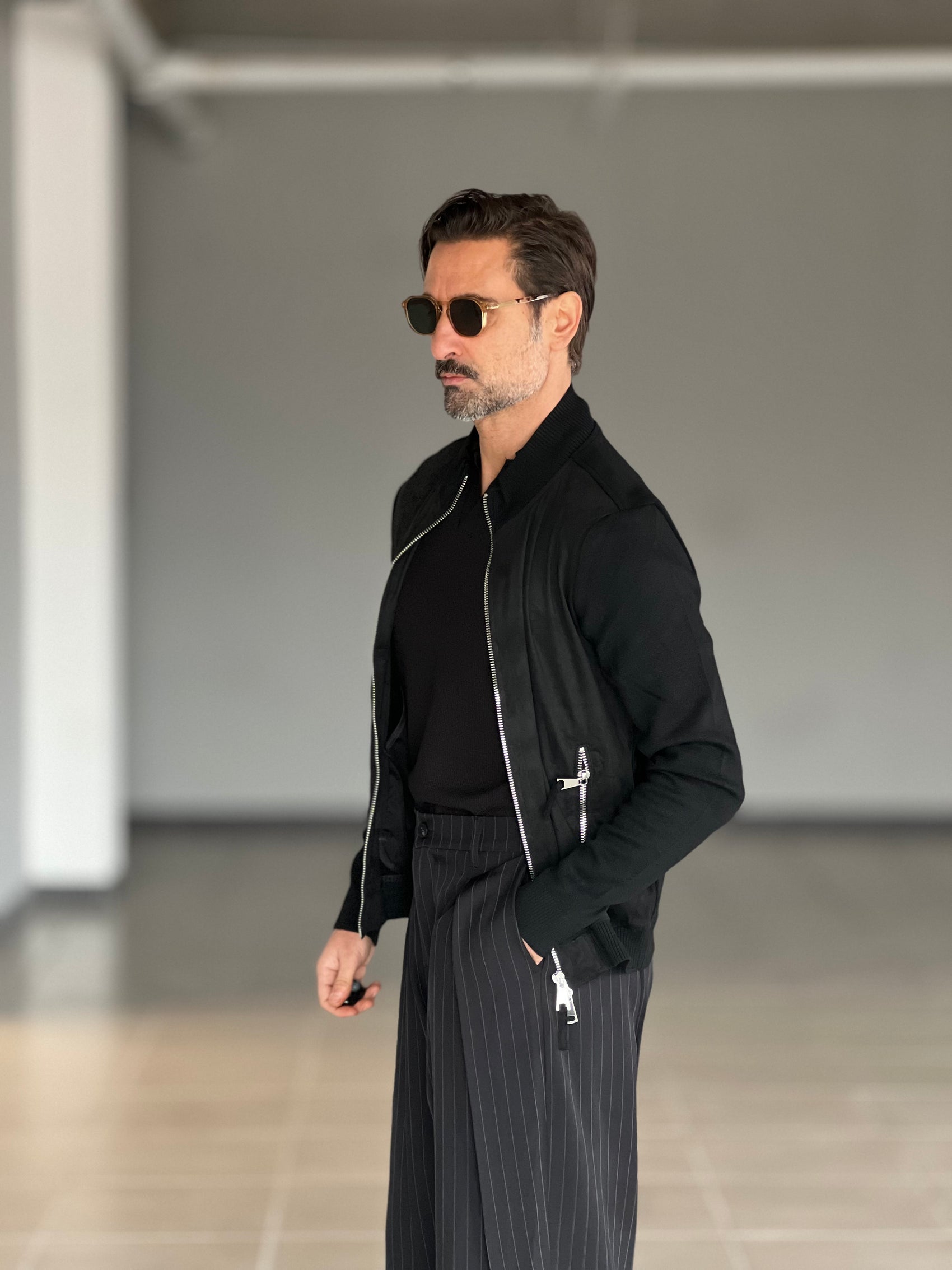 COLLEGE NERO ECORENNA MANICA IN MAGLIA 006