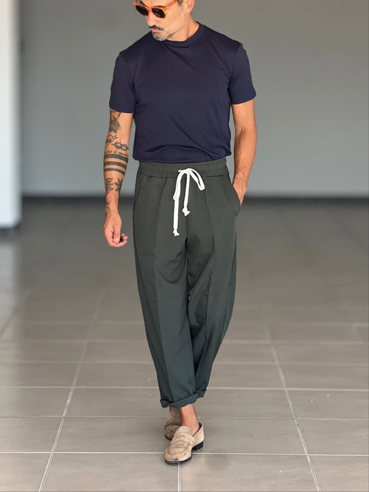 PANTALACCIO  VERDE VISCOSA E MISTI