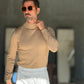 WHITE VISCOSE TROUSERS WITH REGULAR BOTTOM