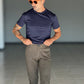WHITE VISCOSE TROUSERS WITH REGULAR BOTTOM