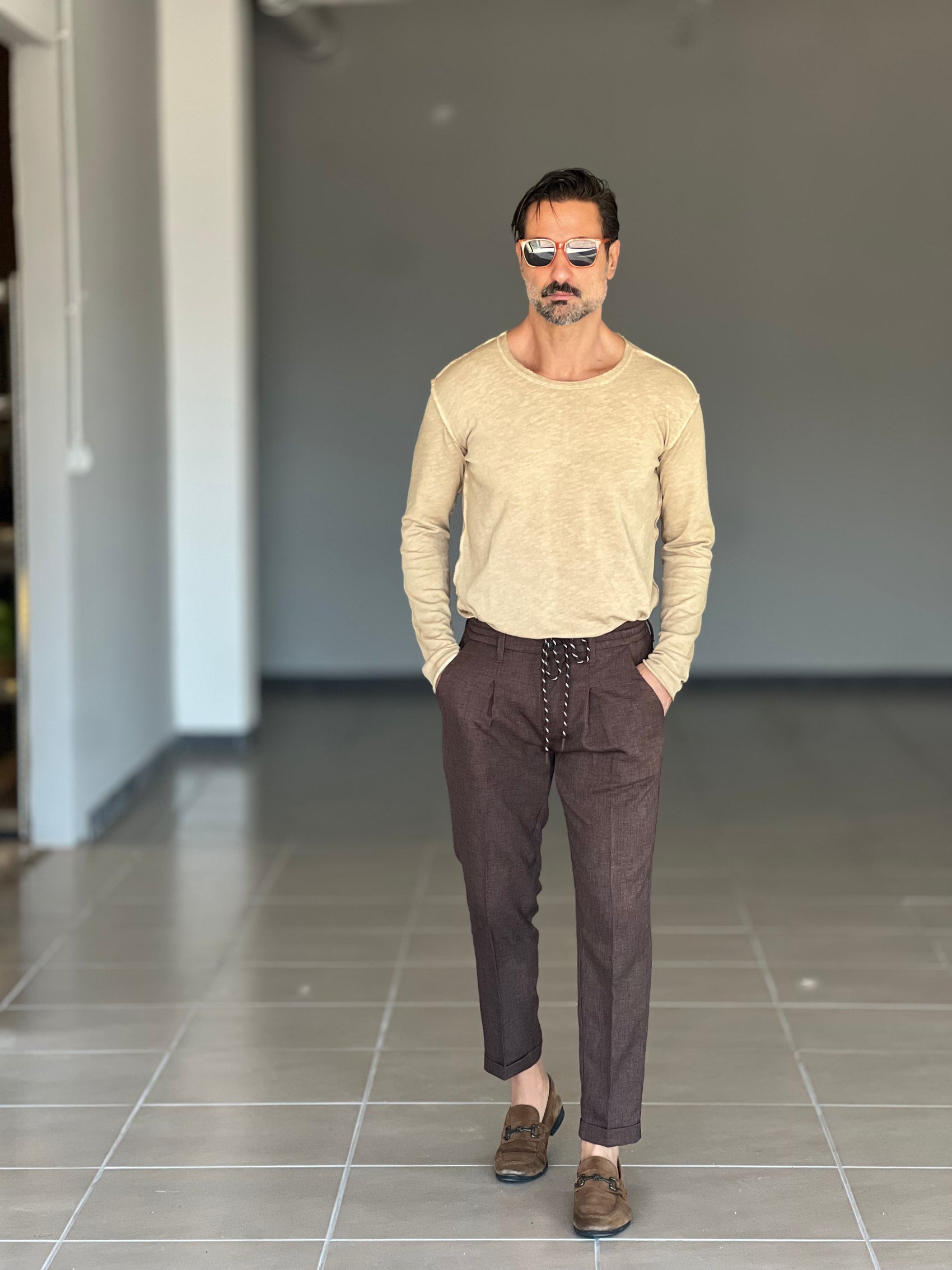 MAGLIA  XAGON PANNA SCOLLO BARCA DOUBLEFACE