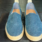 DOUBLE BUCKLE BLACK SUEDE LOAFERS