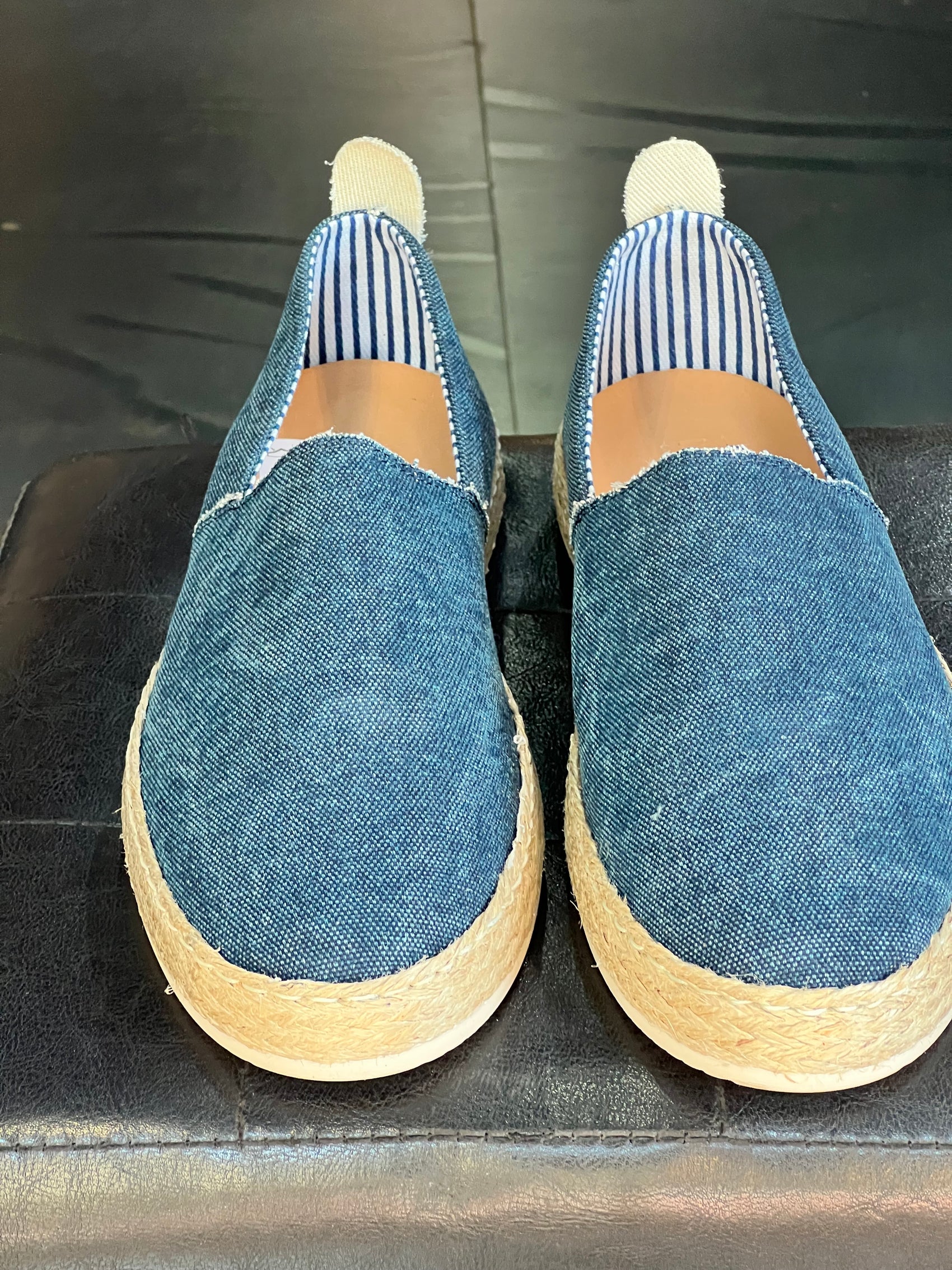 MOCASSINO DENIM  FONDO PAGLIA E GOMMA