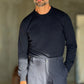 PULLOVER BLU LANA CASHMERE 3% E MISTI