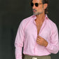 CAMICIA ROSA LINO COLLO ITALIANO