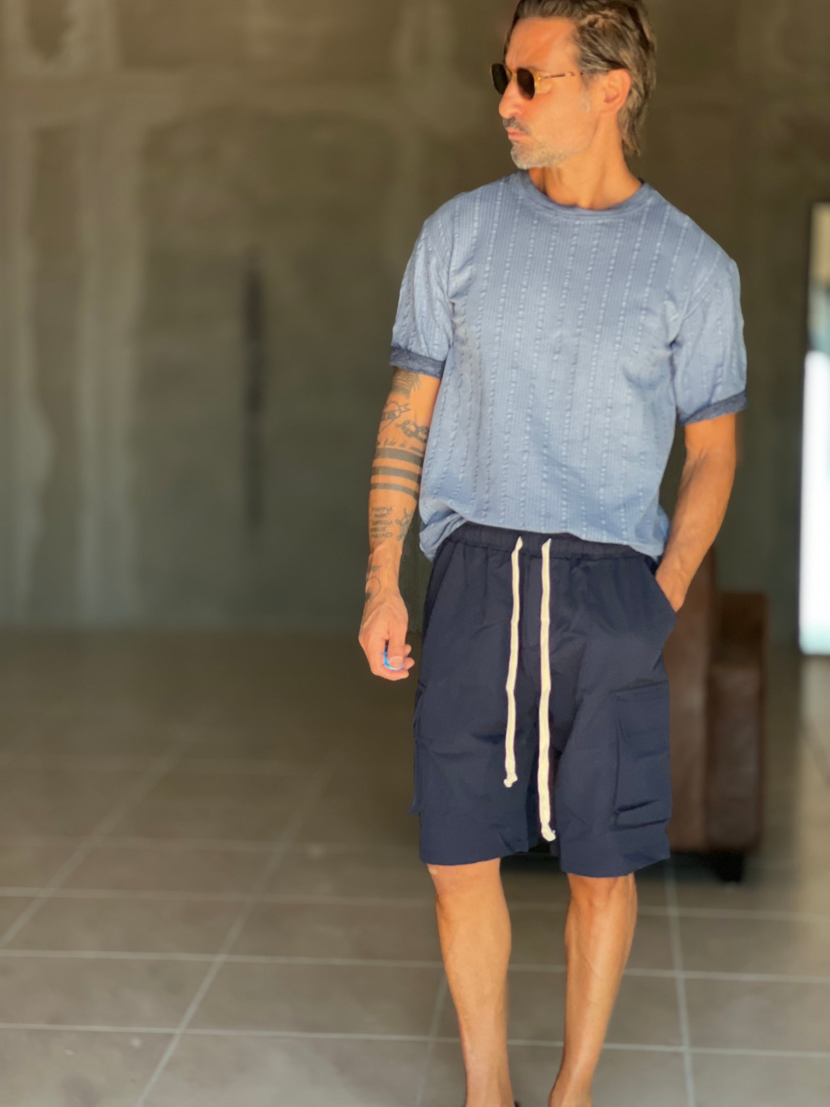 BERMUDA BLU CARGO OVER FIT
