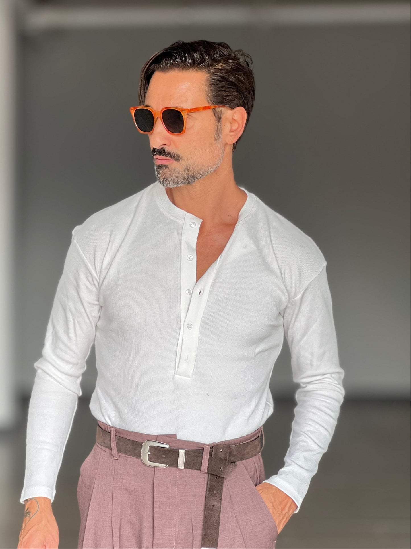 SERAFINO  BIANCA MAGLIA  COTONE