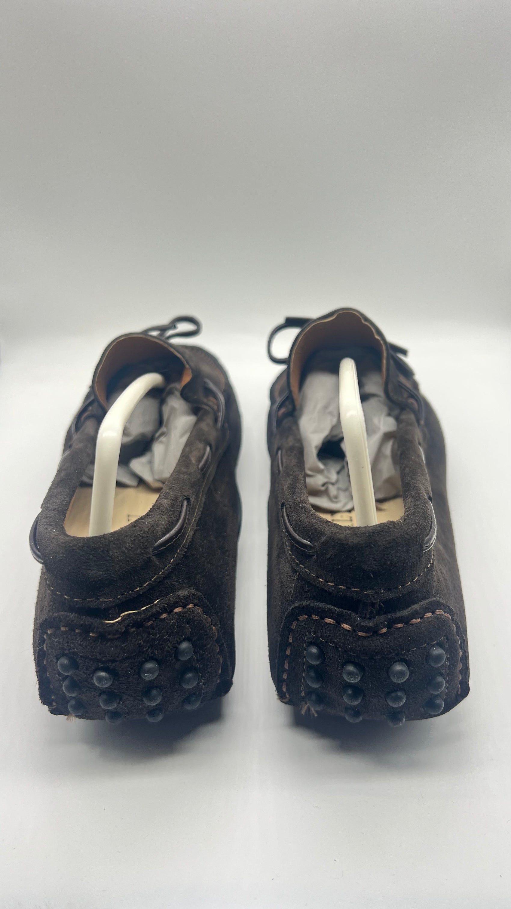DOUBLE BUCKLE BLACK SUEDE LOAFERS