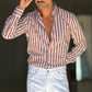 CAMICIA  BACCHETTA MORO GRANDE STRETCH