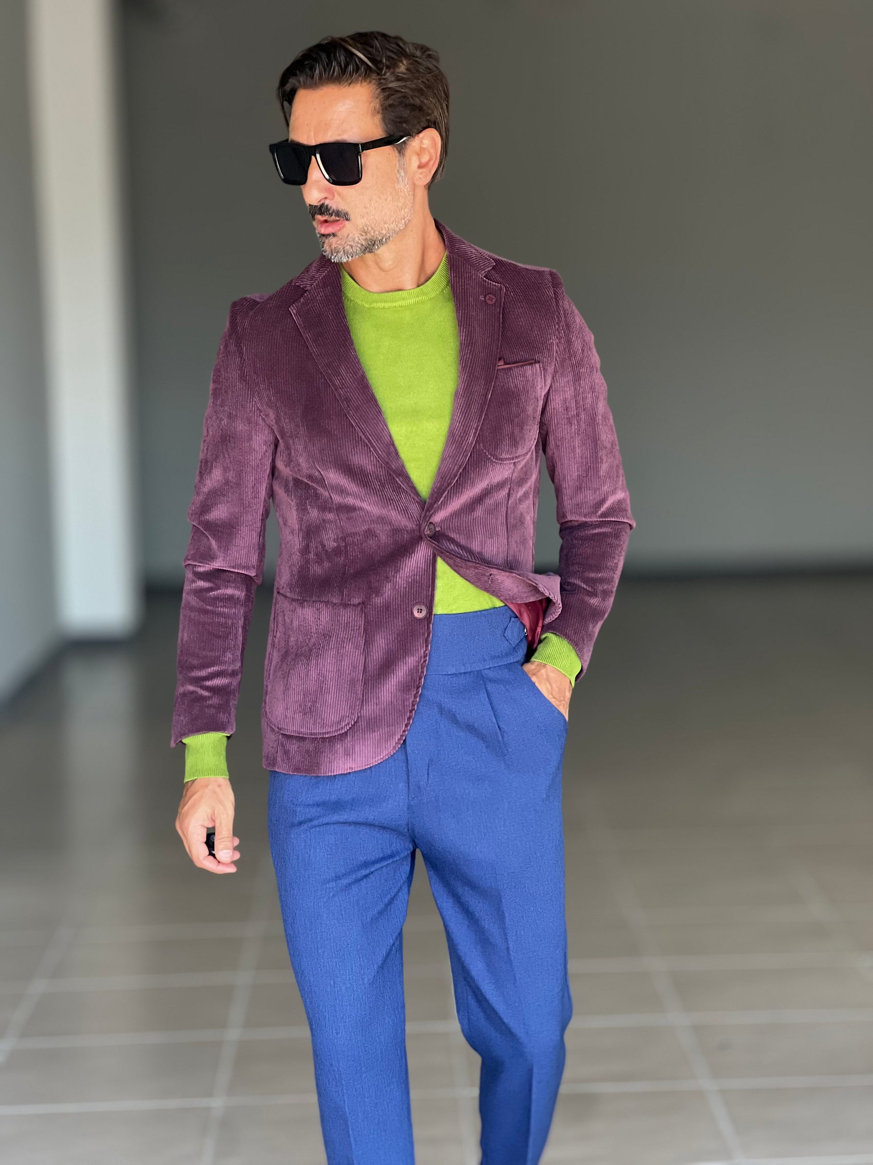 MAGLIA GIRO VERDE MELA 2 FILI  VISCOSA E MISTI