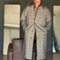 CAPPOTTO TRENCH BL11 PIE DE POULE OVERSIZE