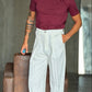 PANTALONE PANNA  DOPPIAPINCES IN DONDO
