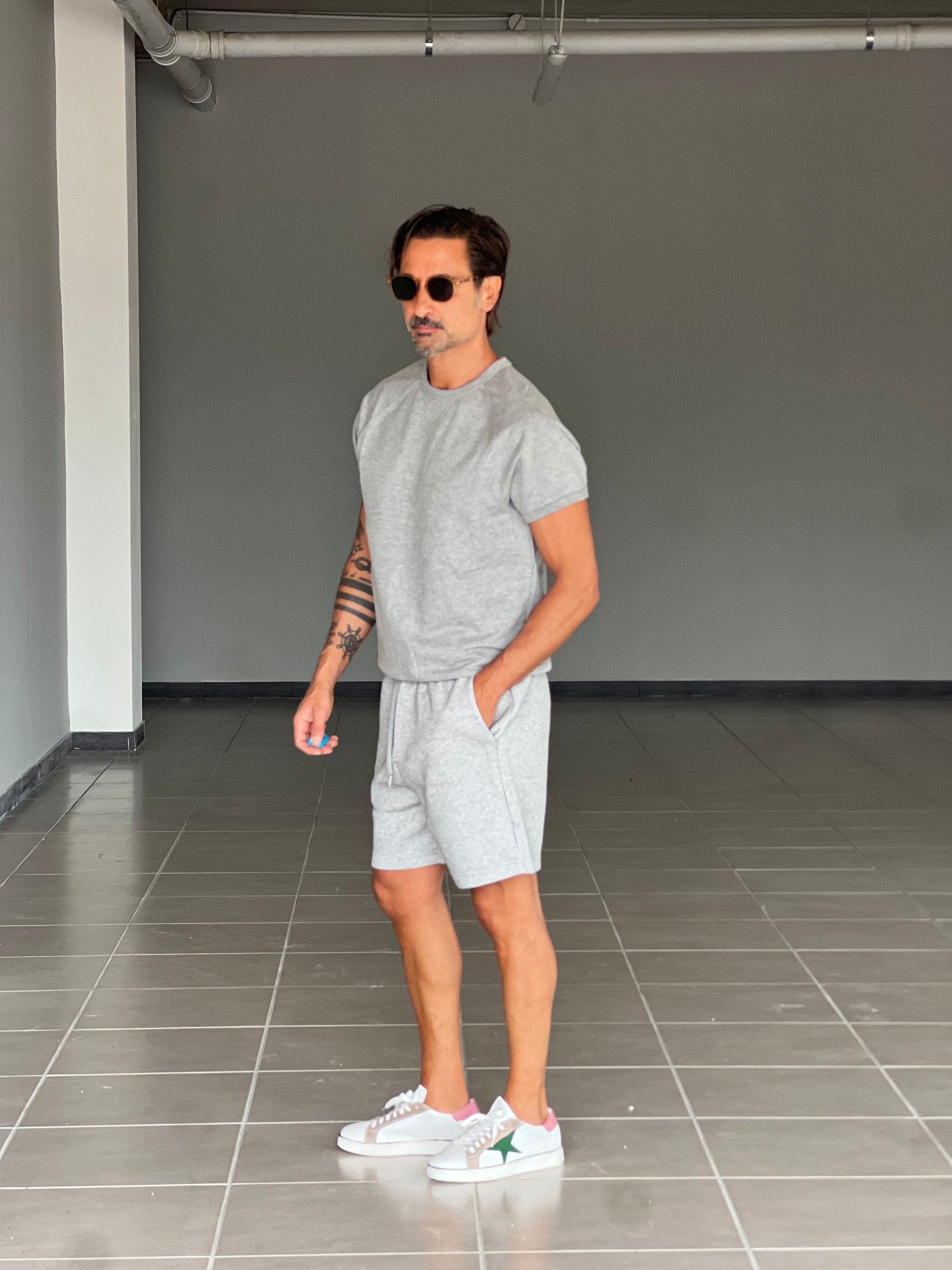 BERMUDA GRIGIO CHIARO  COMFORT FIT
