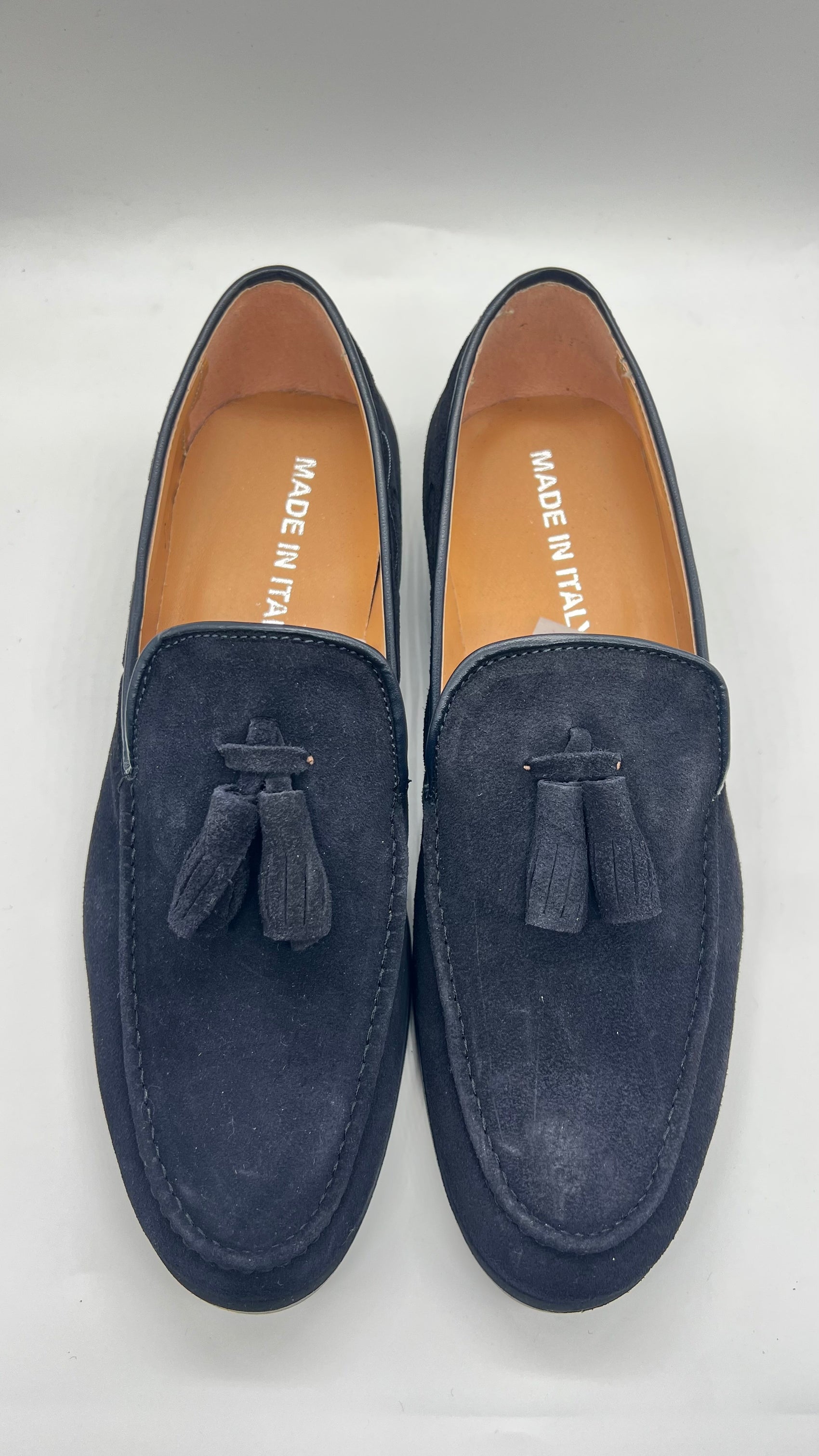 DOUBLE BUCKLE BLACK SUEDE LOAFERS