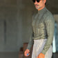 WHITE VISCOSE TROUSERS WITH REGULAR BOTTOM