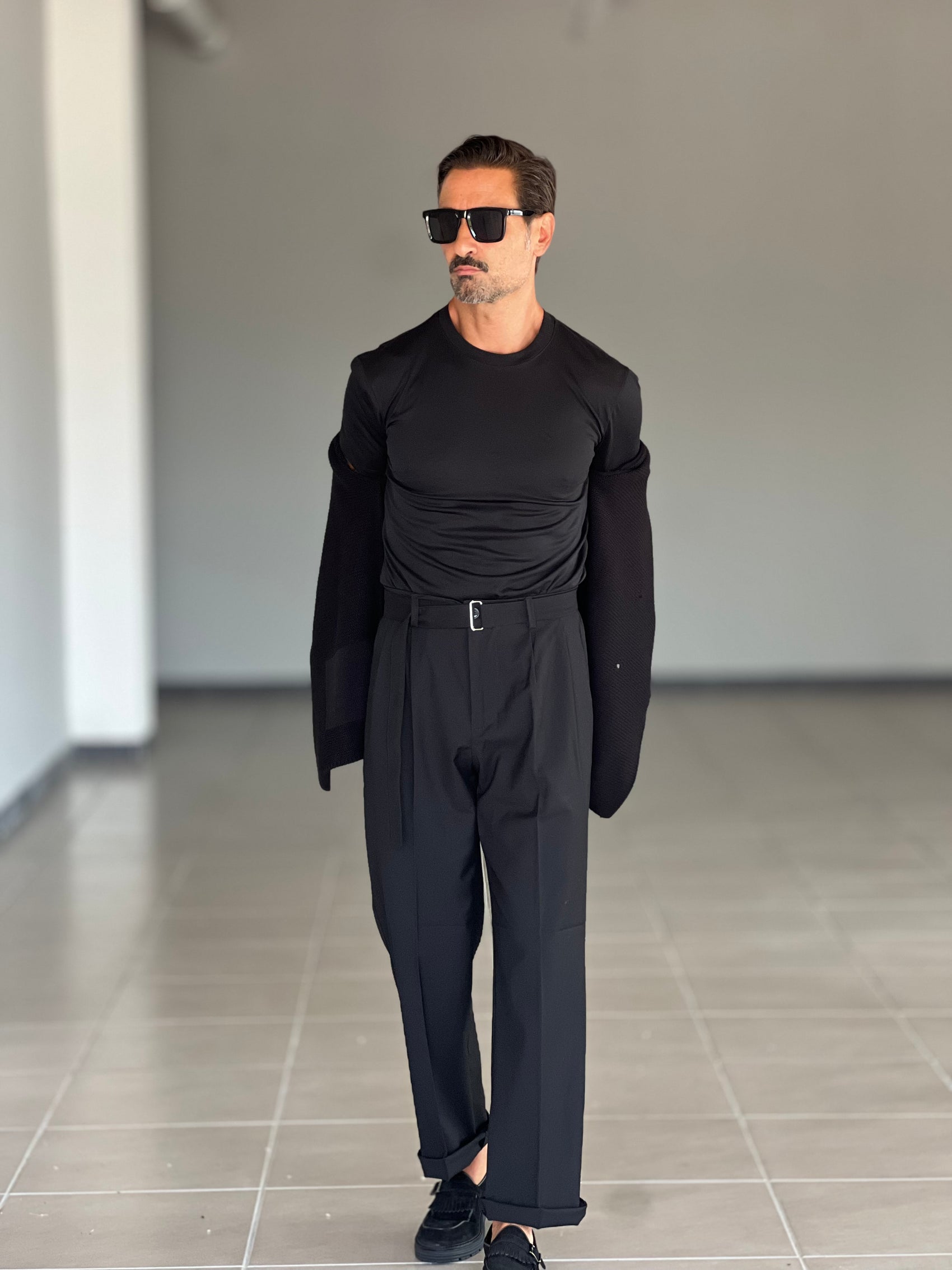 CARDIGAN NERO  GIACCA DOPPIOPETTO  NIDO D'APE