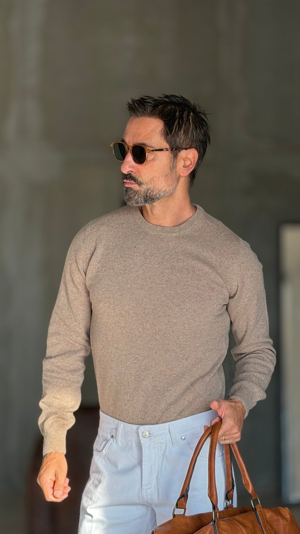 PULLOVER  NOCCIOLA LANA CASHMERE 3% E MISTI