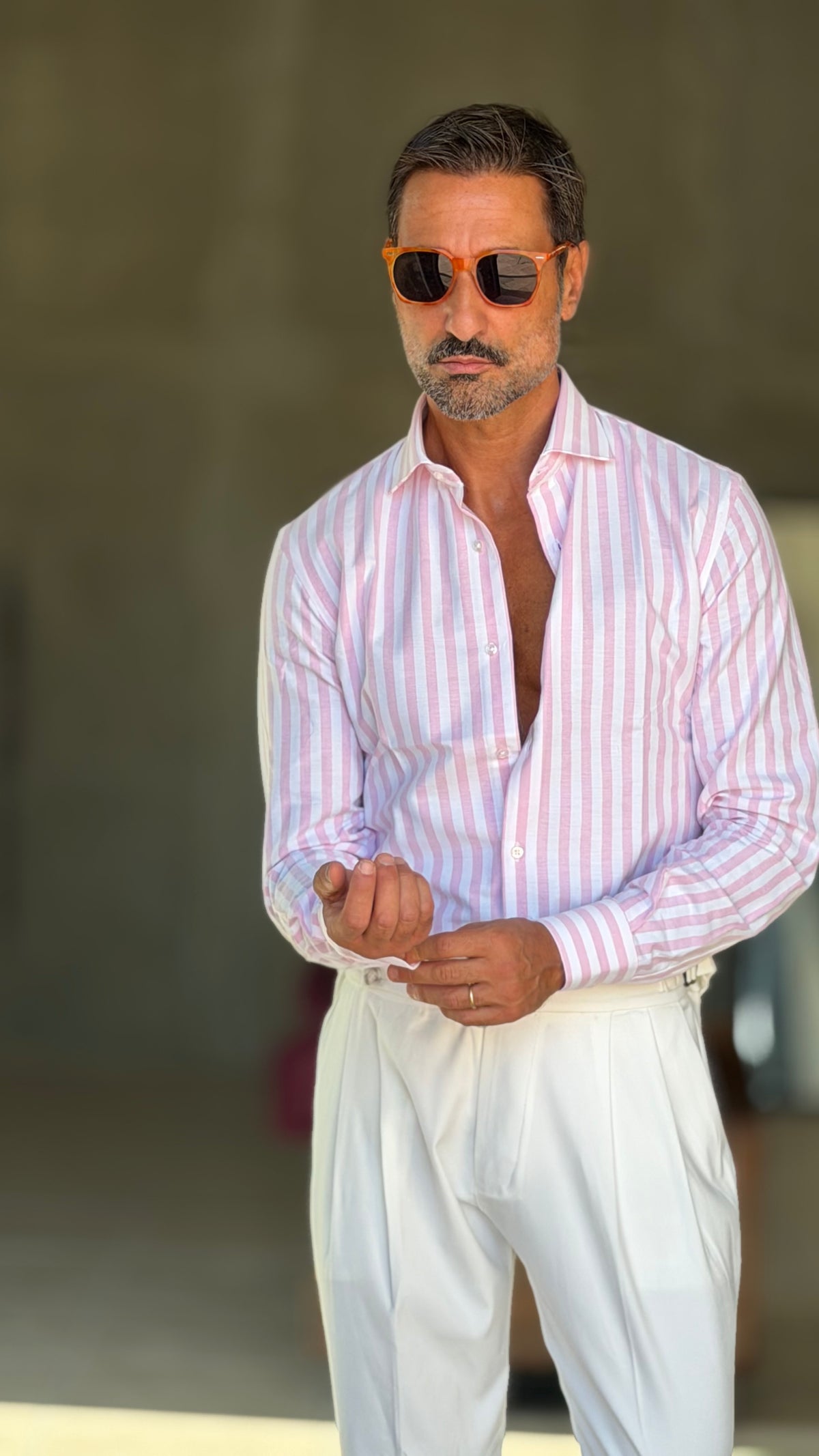 CAMICIA  BACCHETTA ROSA  GRANDE OXFORD 1004