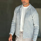 CARDIGAN  POLO GRIGIO    BOTTONE COPERTO