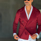 CARDIGAN VINO  DOPPIOPETTO