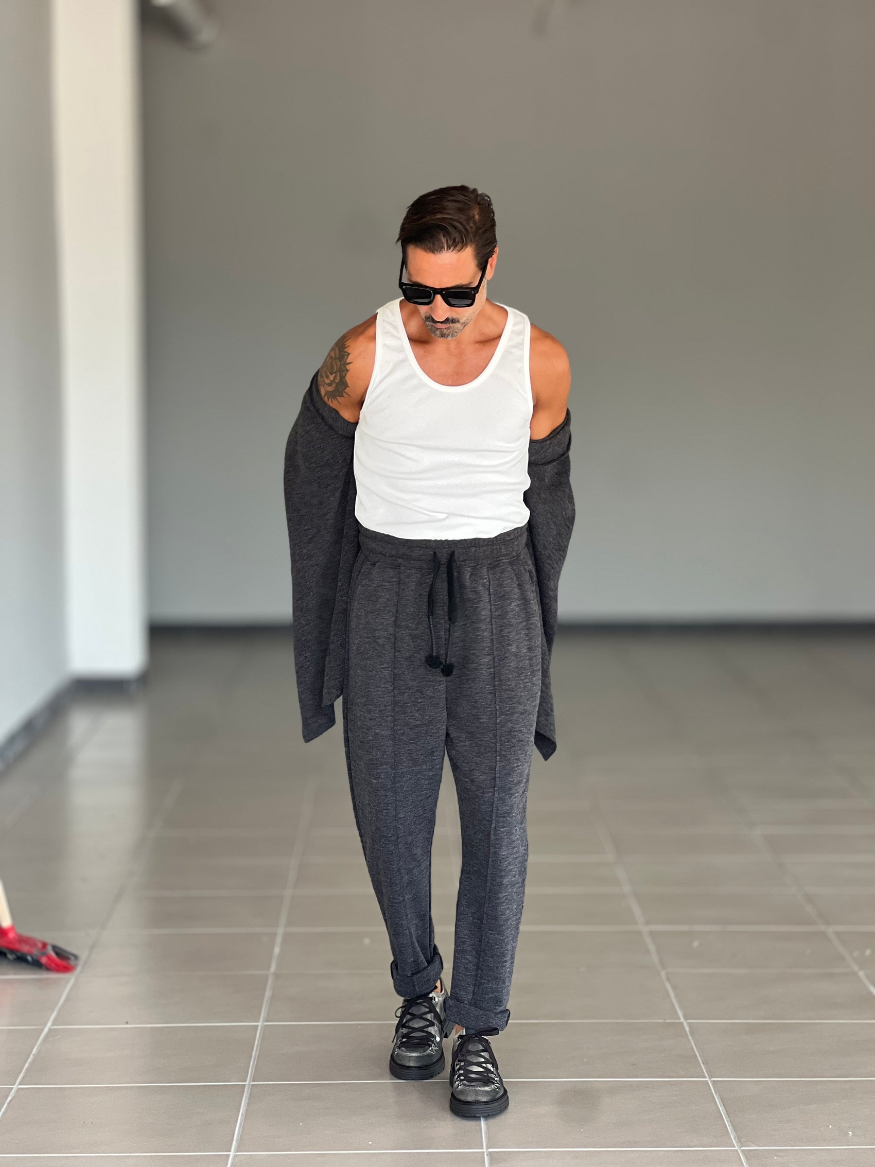 PANTALACCIO IN MAGLIA GRIGIO  XAGON