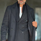 BLUE HIGH NECK COAT