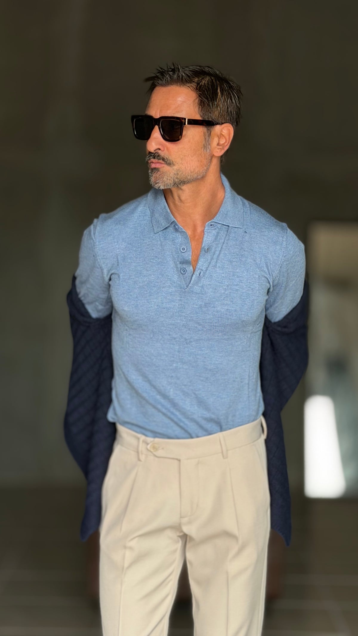 WHITE VISCOSE TROUSERS WITH REGULAR BOTTOM