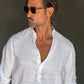 CAMICIA  SERAFINO BIANCO LINO PURO