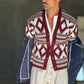 GIACCA BLU VELLUTO STRETCH ROCCIATORE