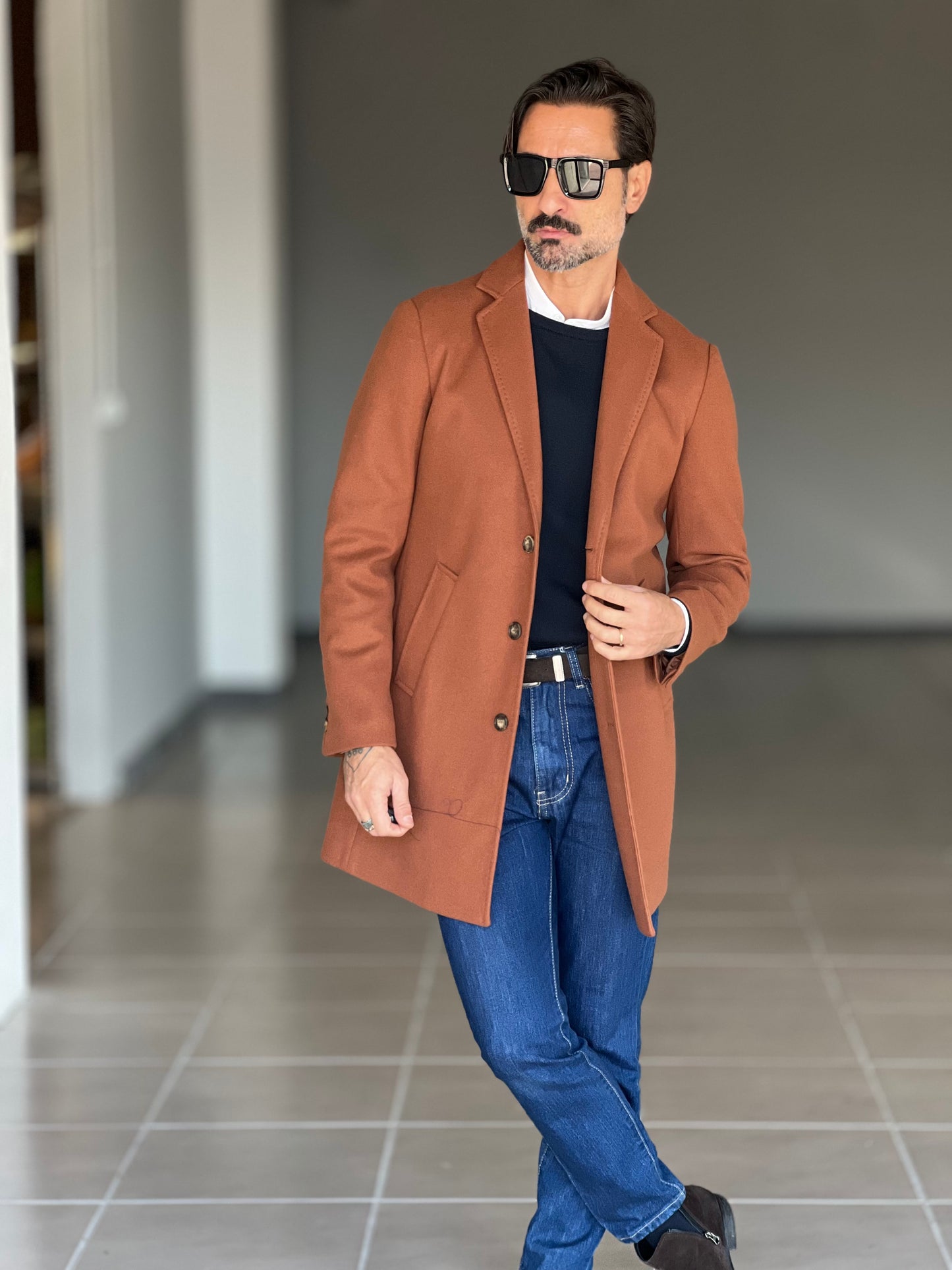 CAPPOTTO  CARAMELLO MODELLO BARONETTO