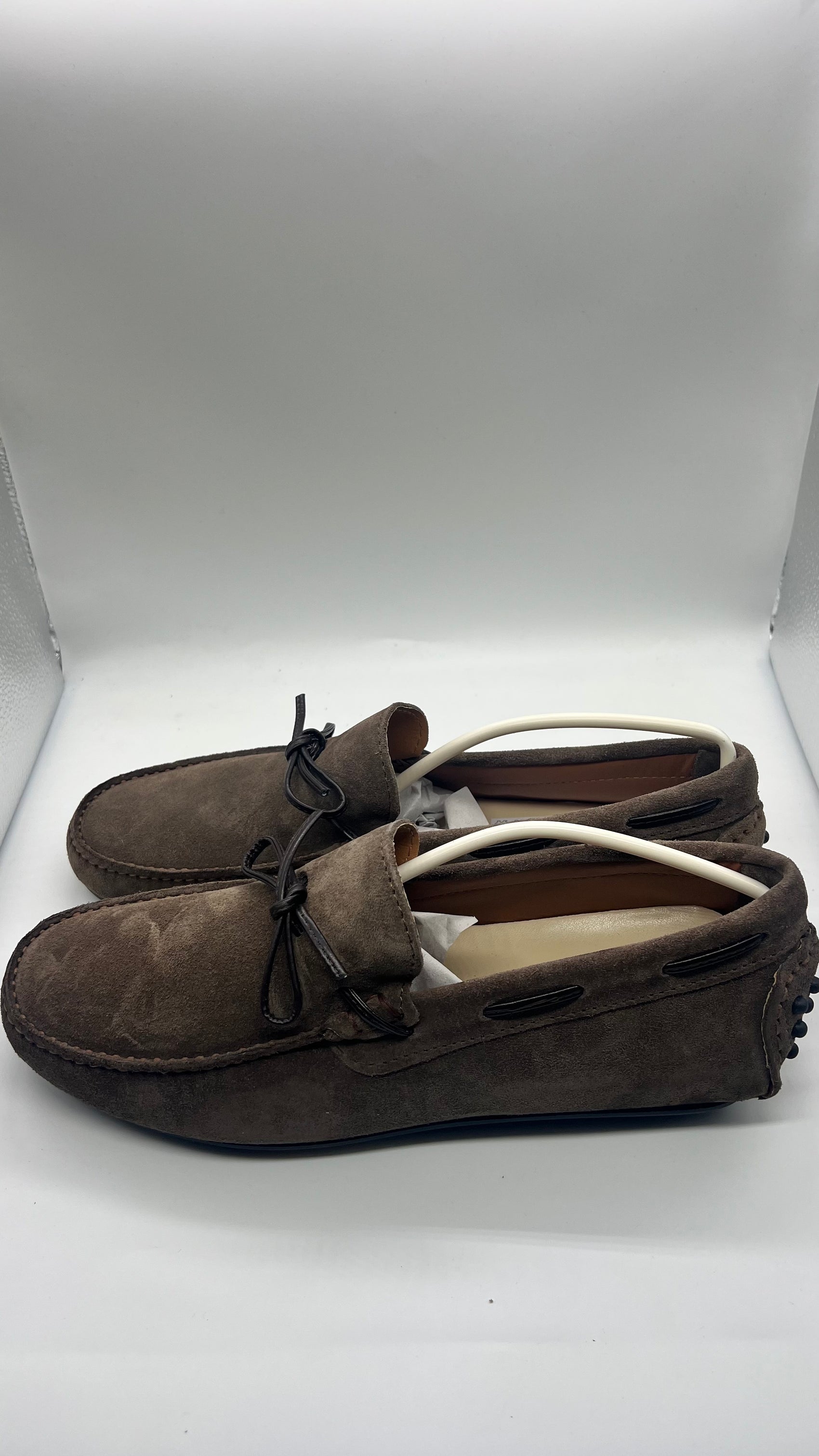 DOUBLE BUCKLE BLACK SUEDE LOAFERS