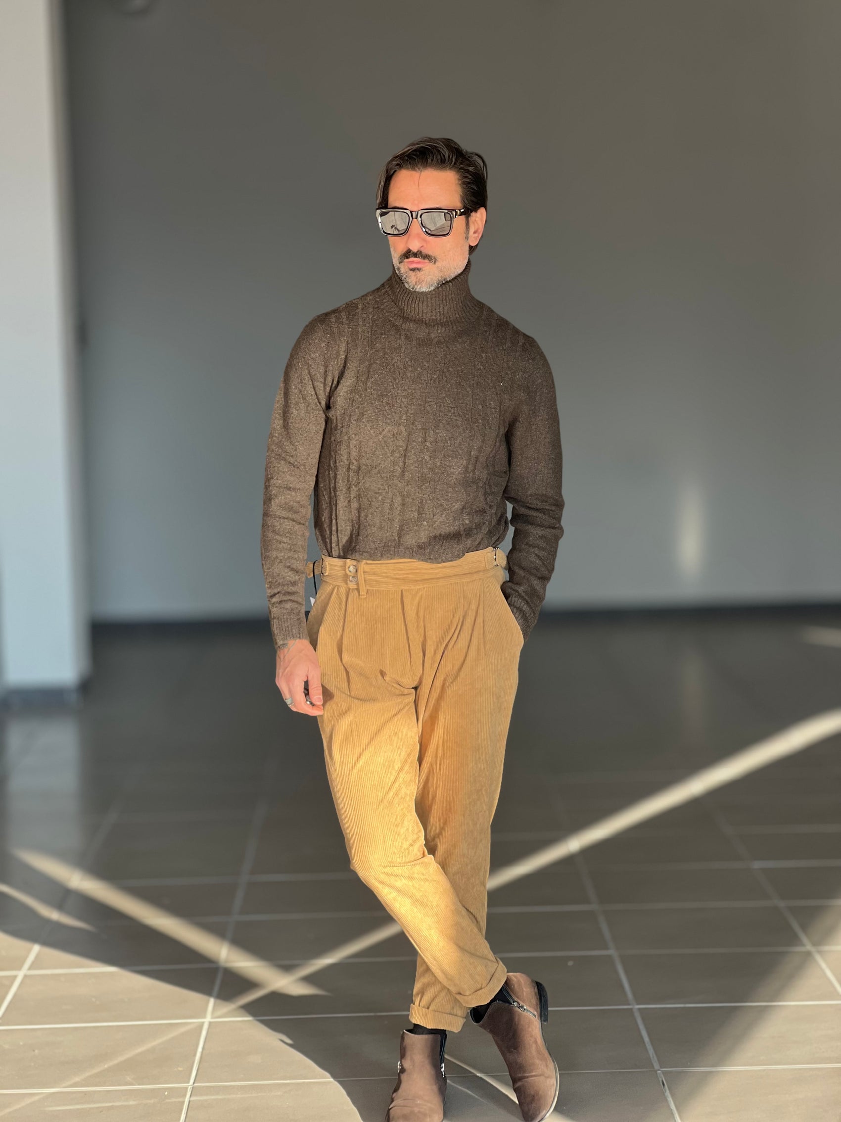 COLLO ALTO TRECCIA MORO VISCOSA TELAMIRA