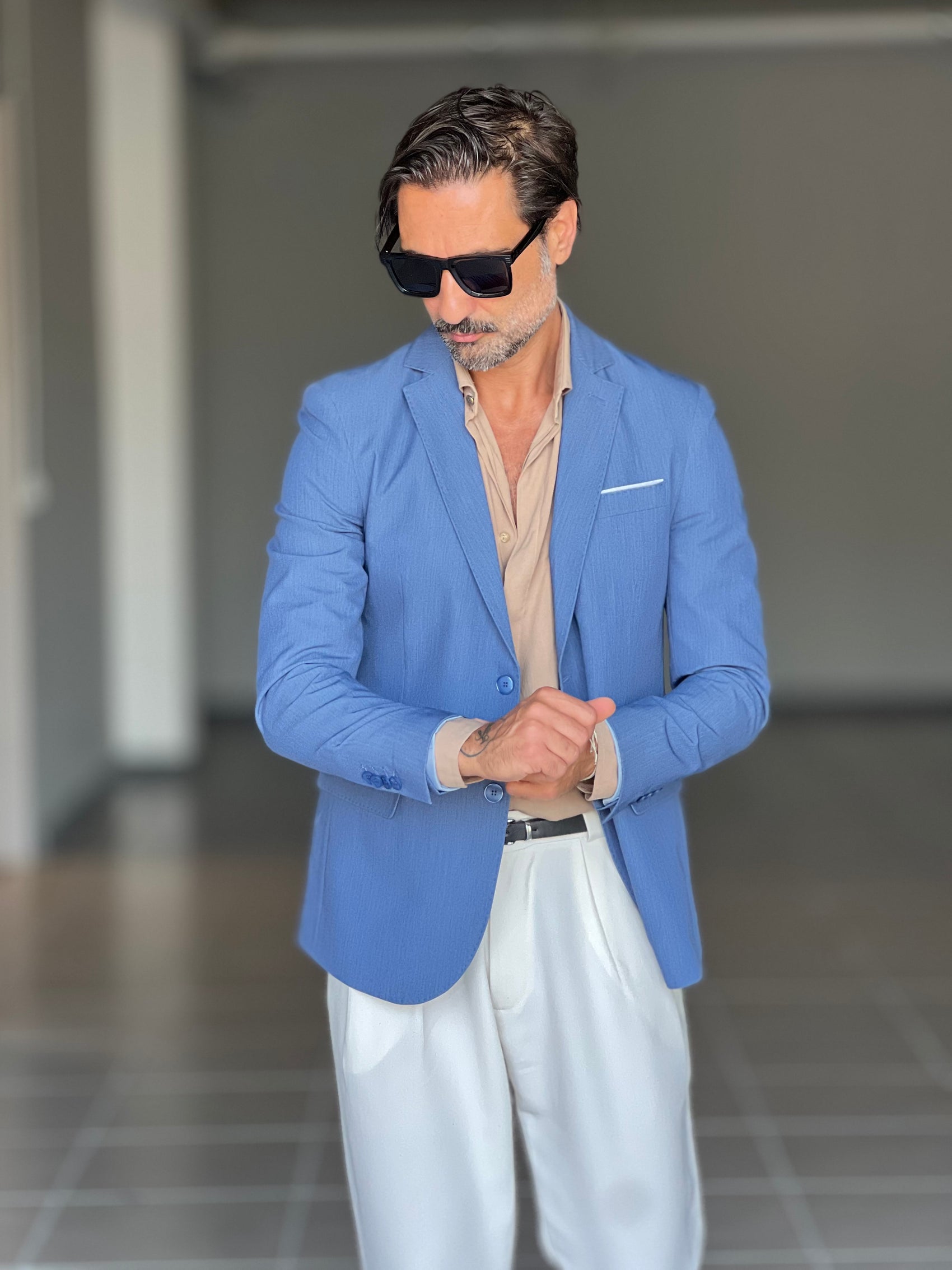 GIACCA DENIM MONOPETTO VISCOSA E MISTI