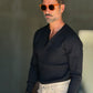WHITE VISCOSE TROUSERS WITH REGULAR BOTTOM