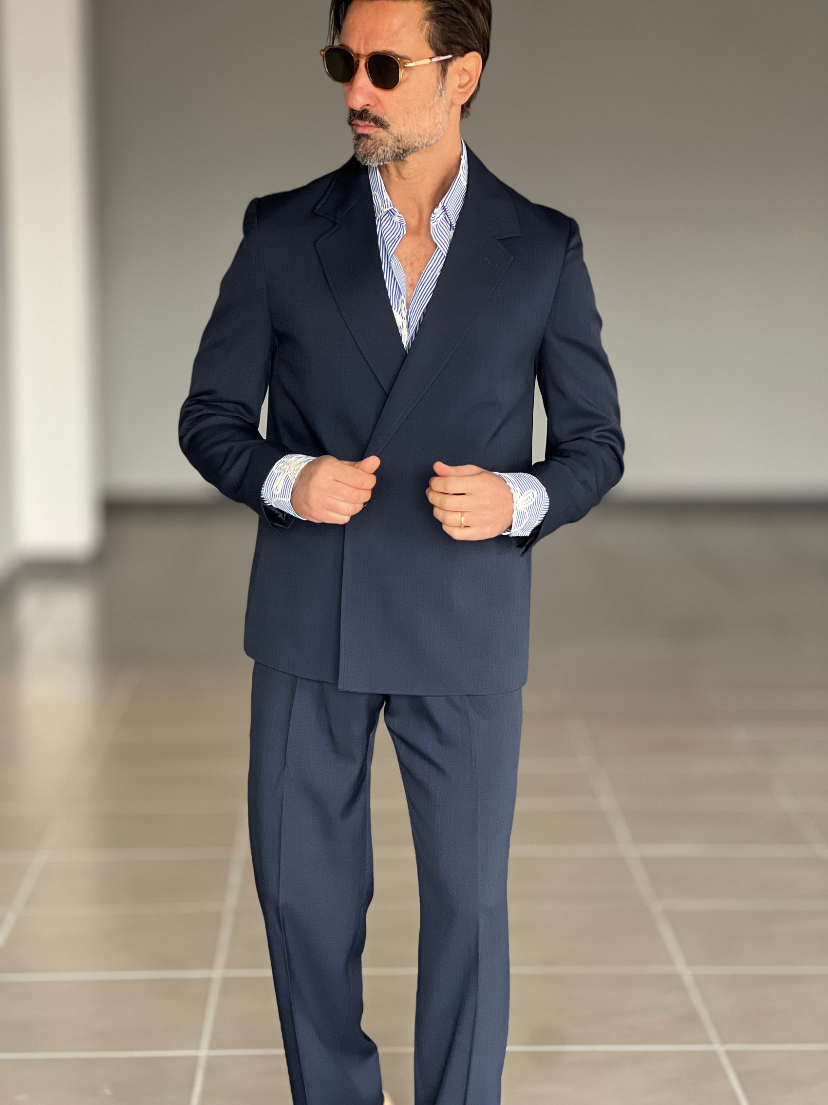 ABITO BLU  DOPPIOPETTO OVER VFIT