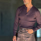 WHITE VISCOSE TROUSERS WITH REGULAR BOTTOM