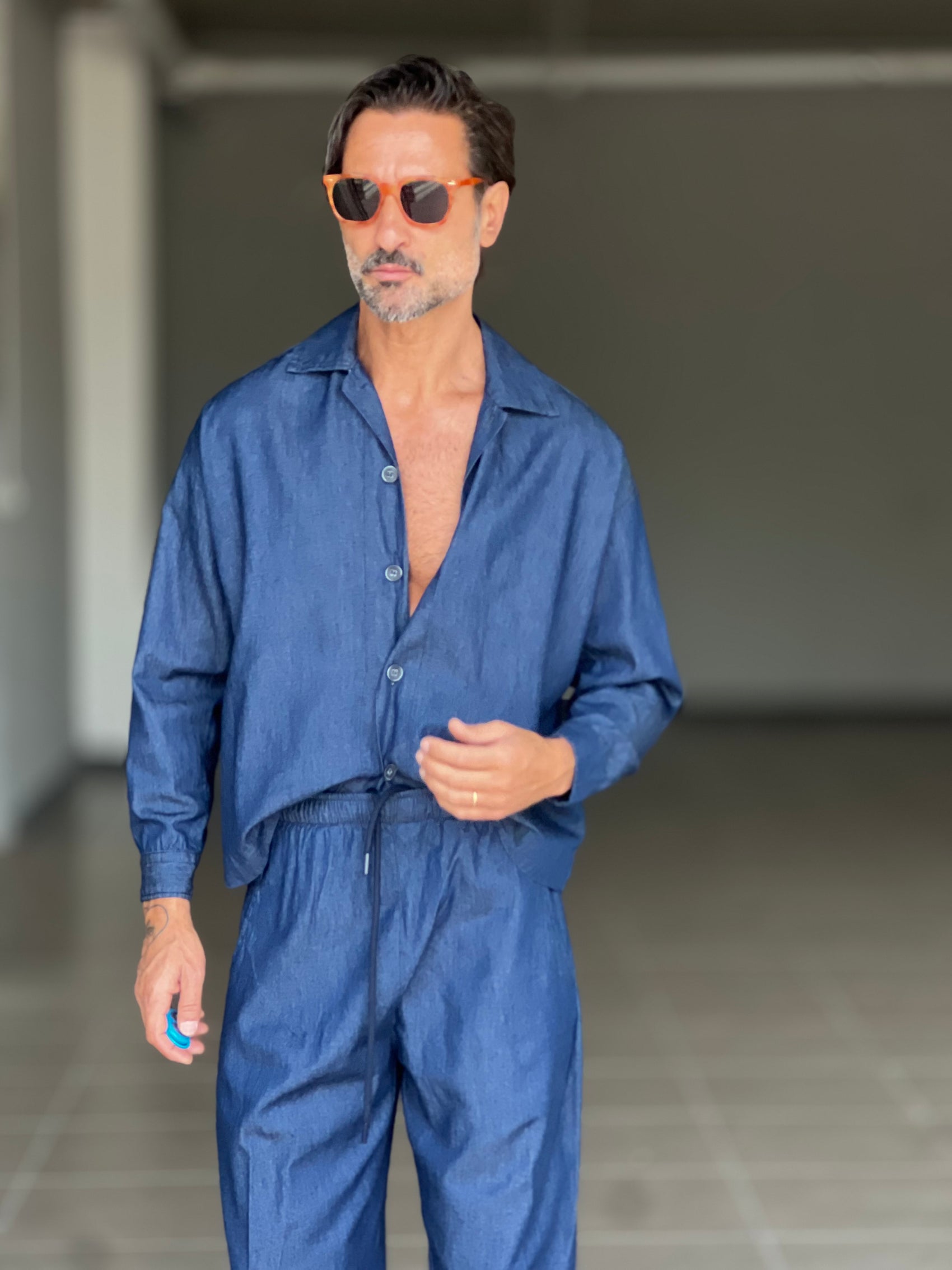 °COORDINATO DENIM OVER FIT LAVAGGIO MEDIO
