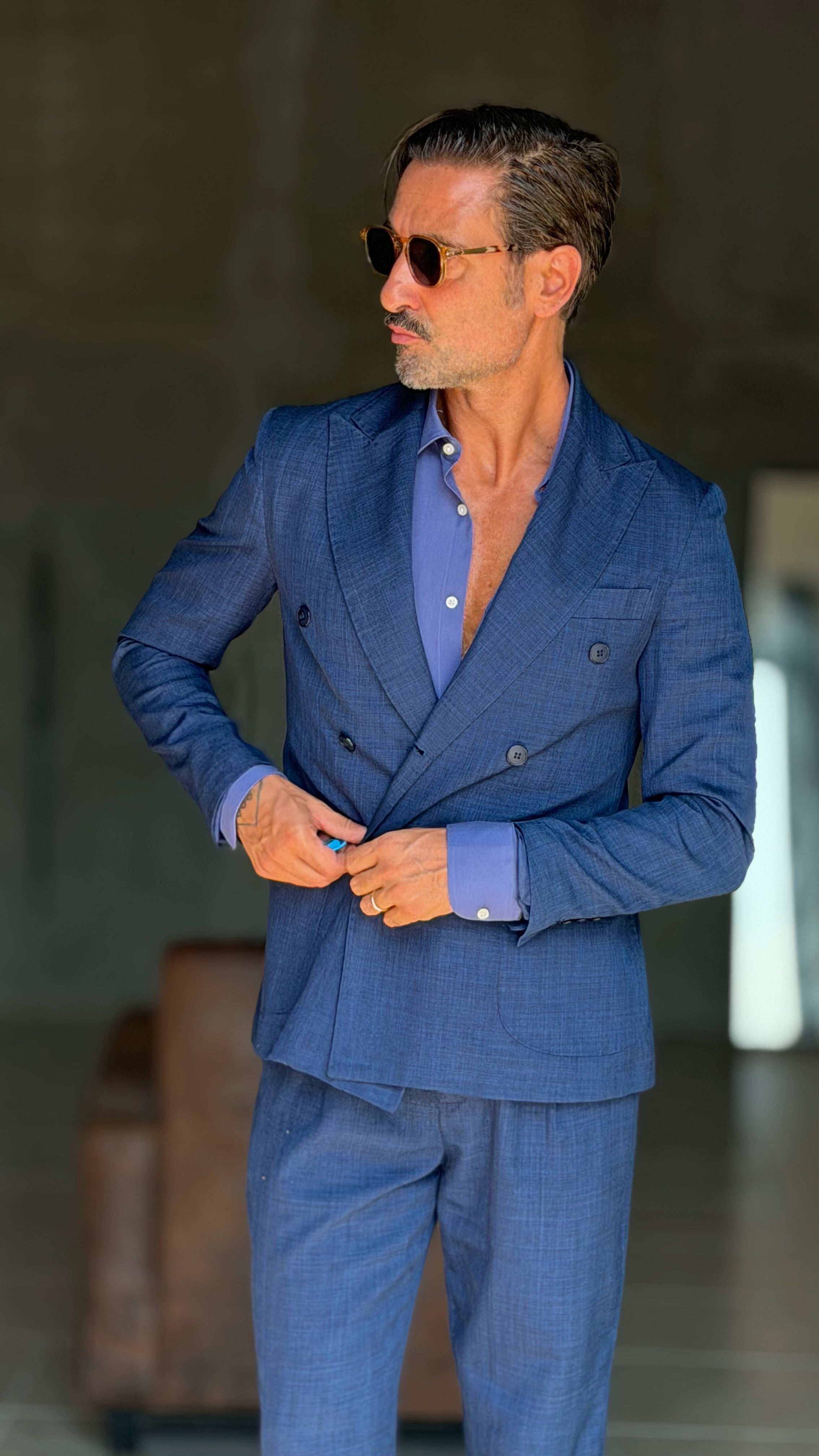 ABITO BLUETTE   DOPPIOPETTO OVER FIT