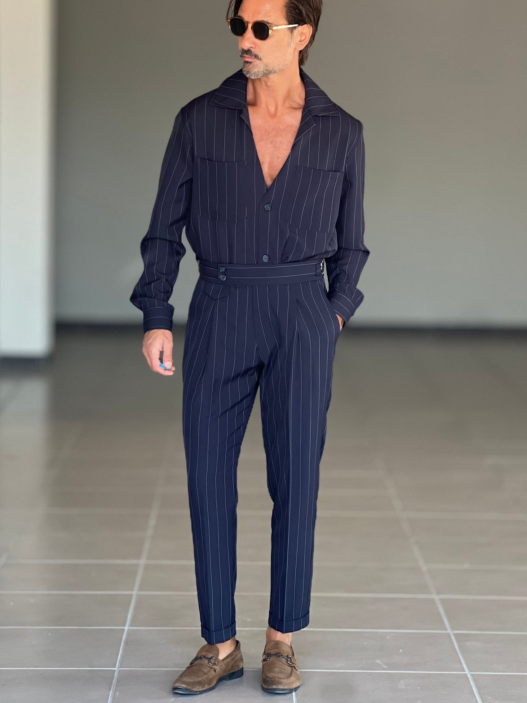 WHITE VISCOSE TROUSERS WITH REGULAR BOTTOM